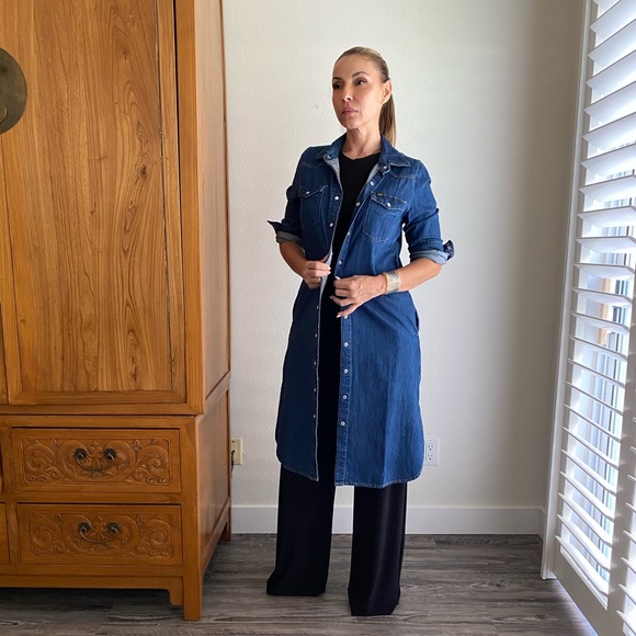 LEE Denim Dress Jacket from FREE PEOPLE - Picture 1 of 2